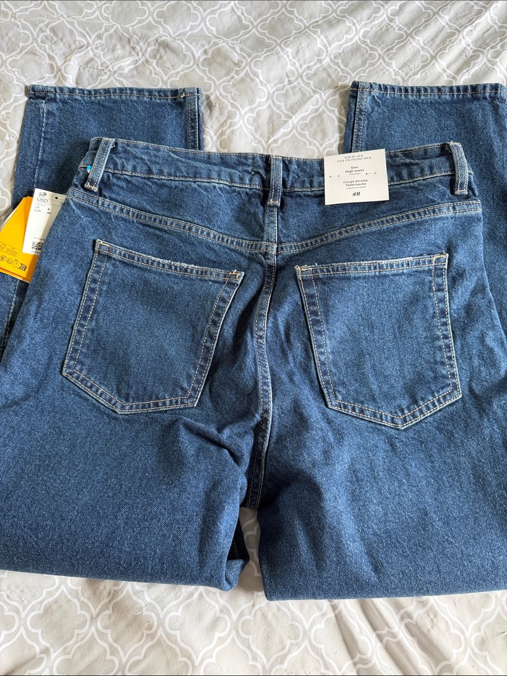 H&M Women’s Dark Blue Relaxed Denim Jeans